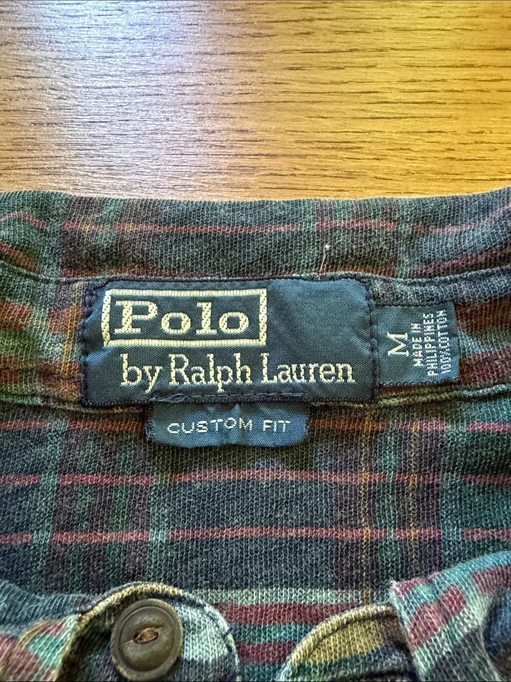 Polo by Ralph Lauren Blue and Green Plaid Short-Sleeve Polo